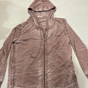 Jane and Delancey Dusty Rose Zip-Up Jacket